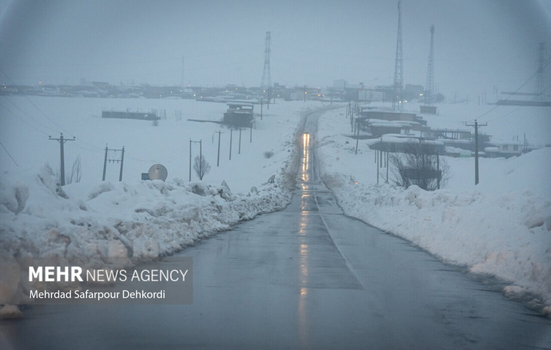 یخبندان در محورهای کوهستانی به سمت شاهرود؛ از سفر غیر ضروری پرهیز شود