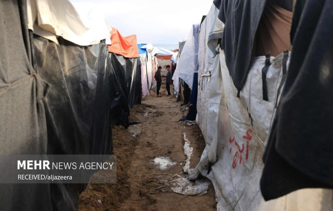 هشدار درباره اوضاع فاجعه بار غزه به دنبال بارندگی و سیلاب