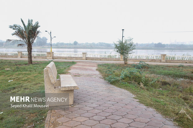 اهواز در مه