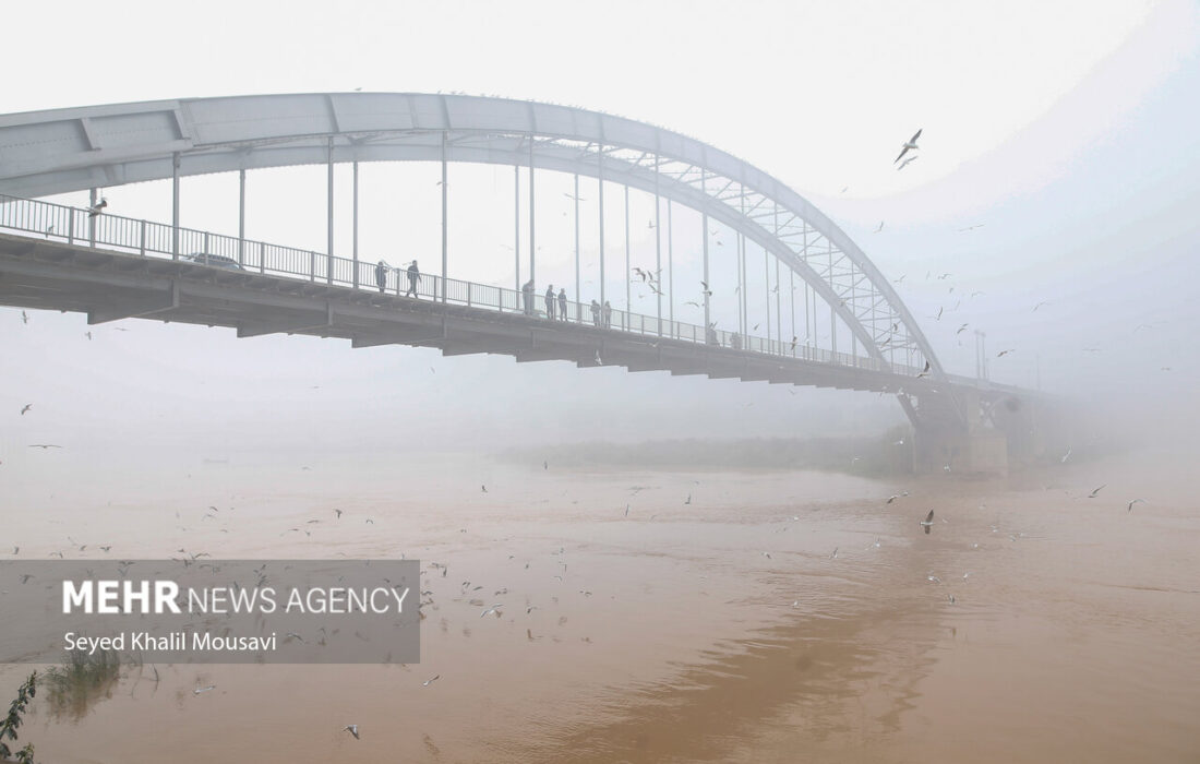 اهواز در مه