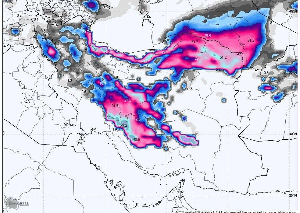 ورود سامانه بارشی جدید به کشور از سه‌شنبه؛ صدور هشدار قرمز هواشناسی