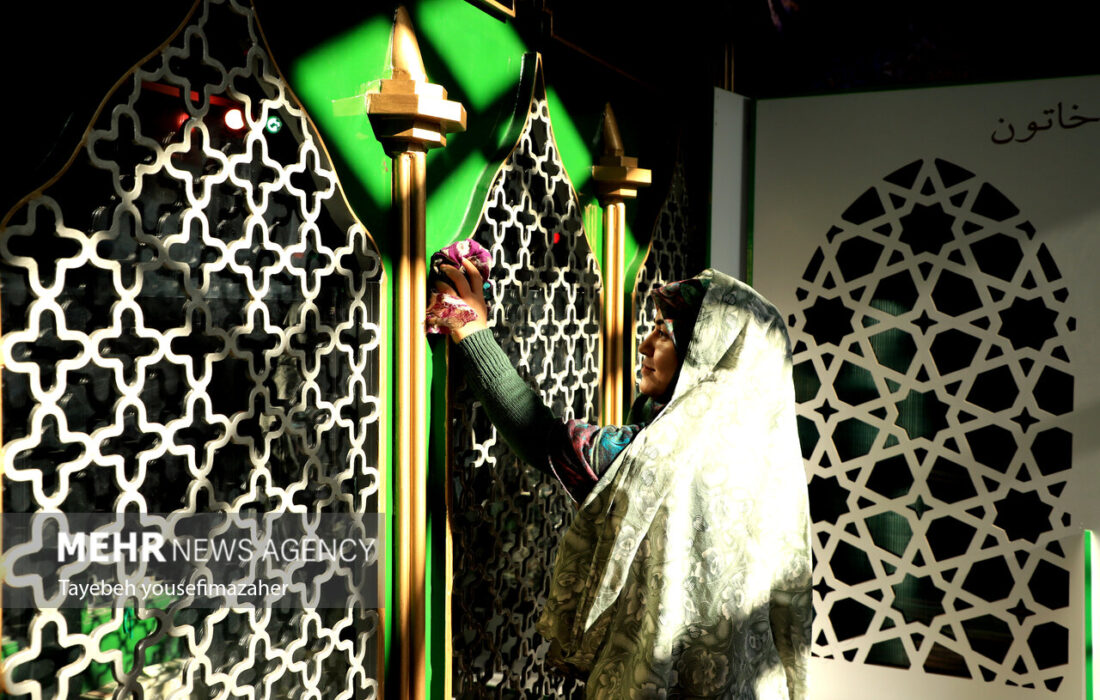 غبارروبی امامزاده زبیده خاتون همدان