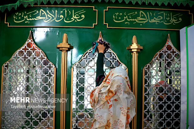 غبارروبی امامزاده زبیده خاتون همدان