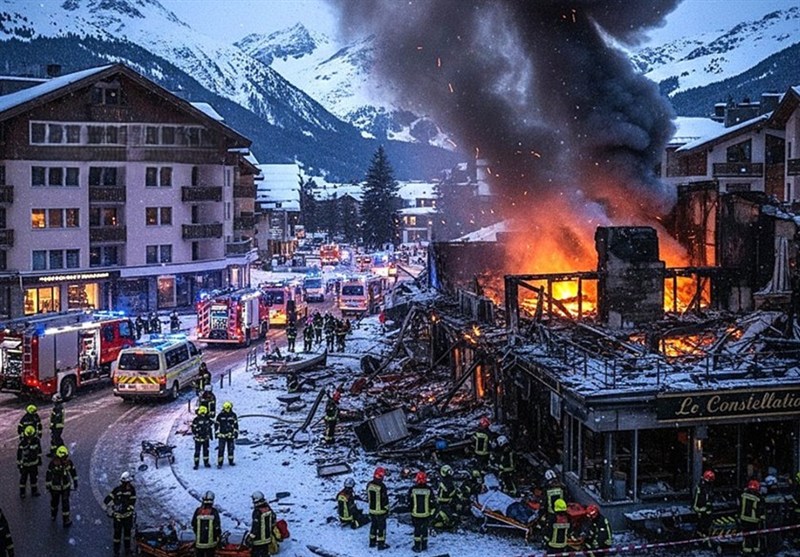 40 کشته و 115 زخمی در آتش‌سوزی سوئیس