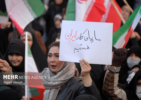 تجمع مردم همدان در اعتراض به وضعیت معیشتی و محکومیت اغتشاشات